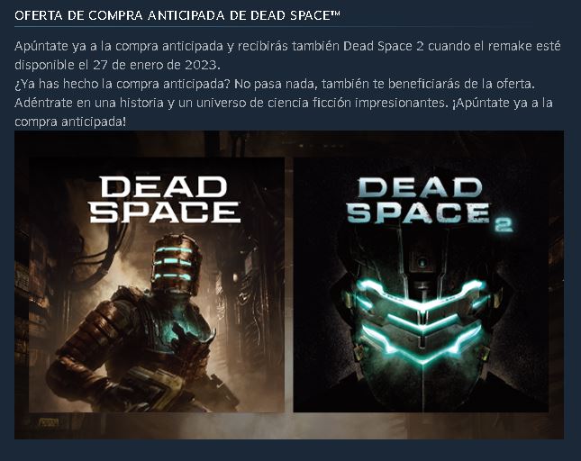 dead space remake and dead space 2 bonus