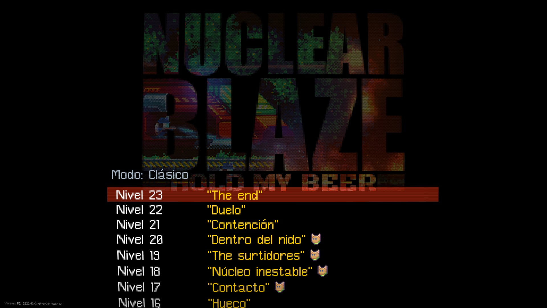 nuclear blaze niveles