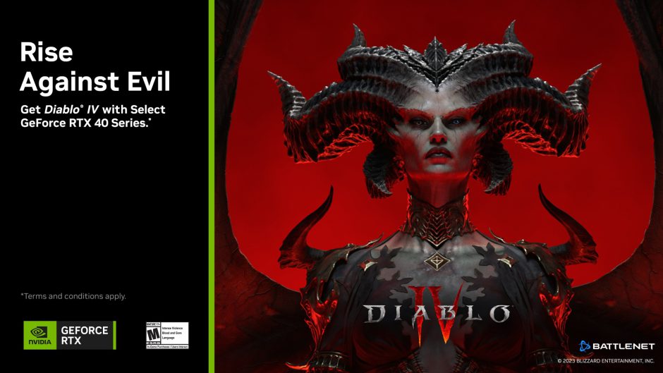 Diablo IV will be free with the purchase of the Nvidia RTX 40