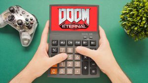 doom eternal en una calculadora generacionjxbox