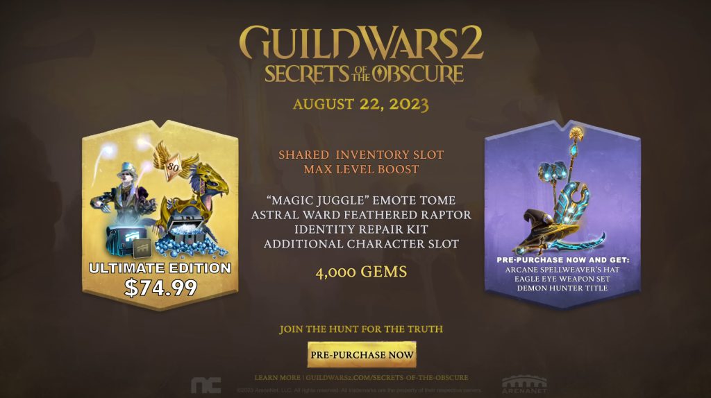 guild wars 2 secrets of the obscure