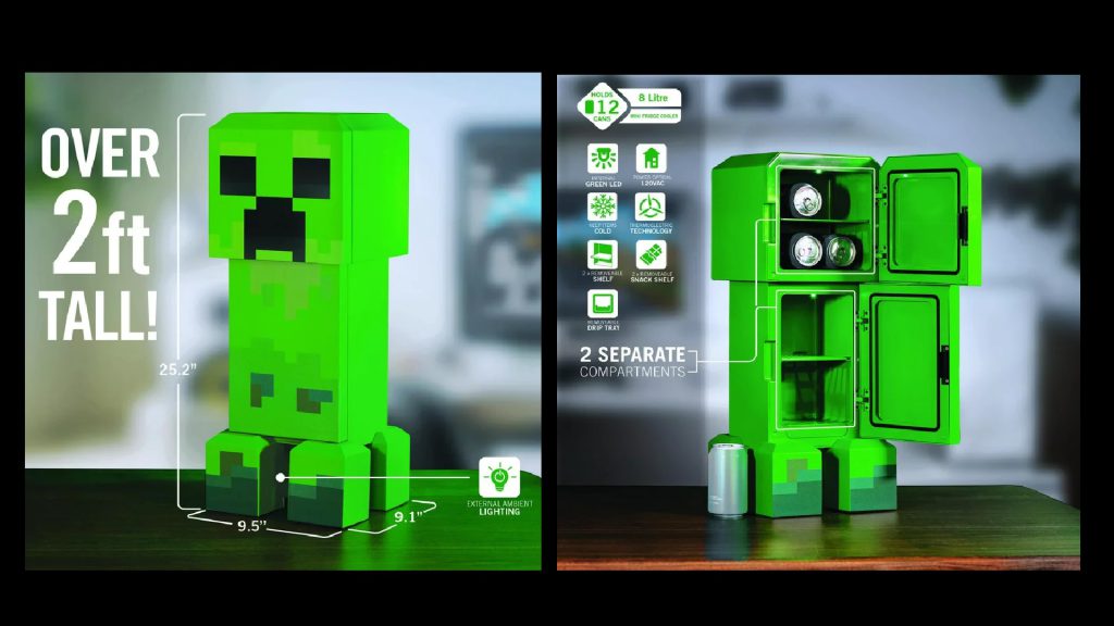 Minecraft on Instagram: An epic creation set to blow you away! Introducing  the Creeper Mini Fridge, available now exclusively at @walmart.