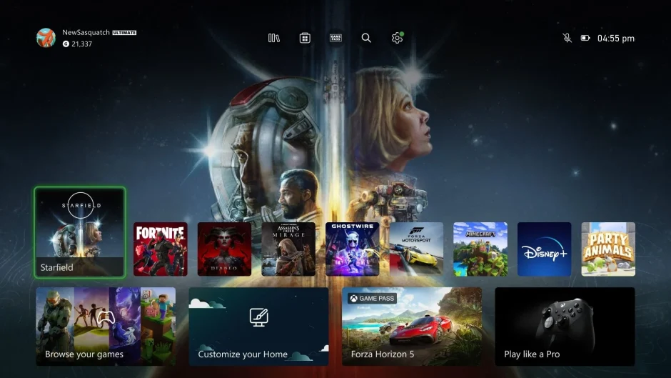 El nuevo panel de Xbox ya esta entre nlesotrles