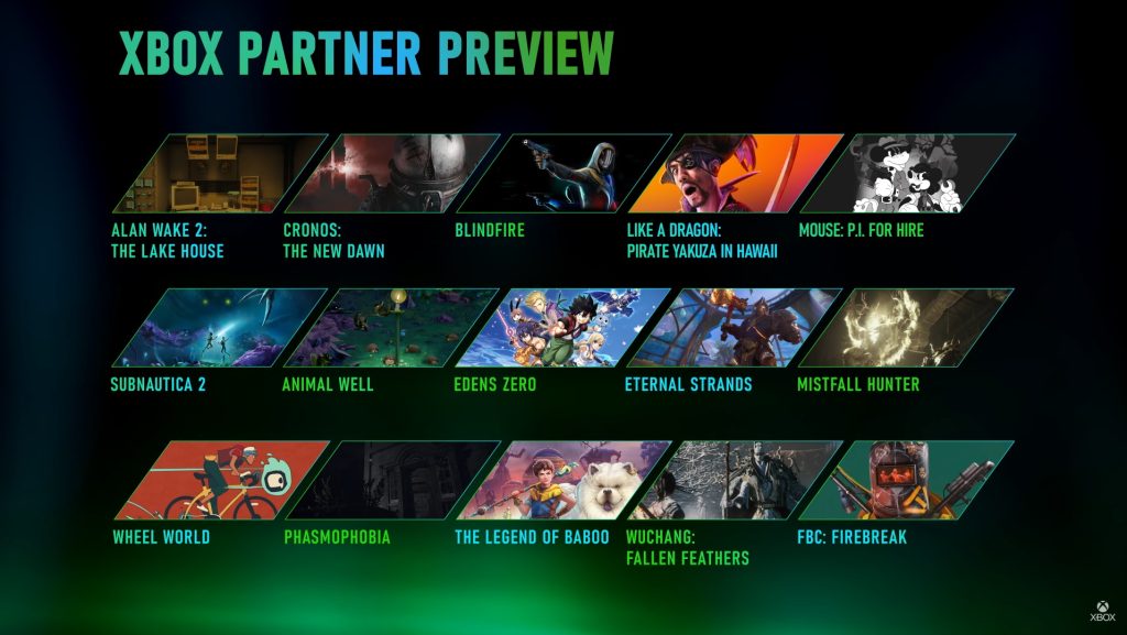 Xbox Partner Preview - Anuncios