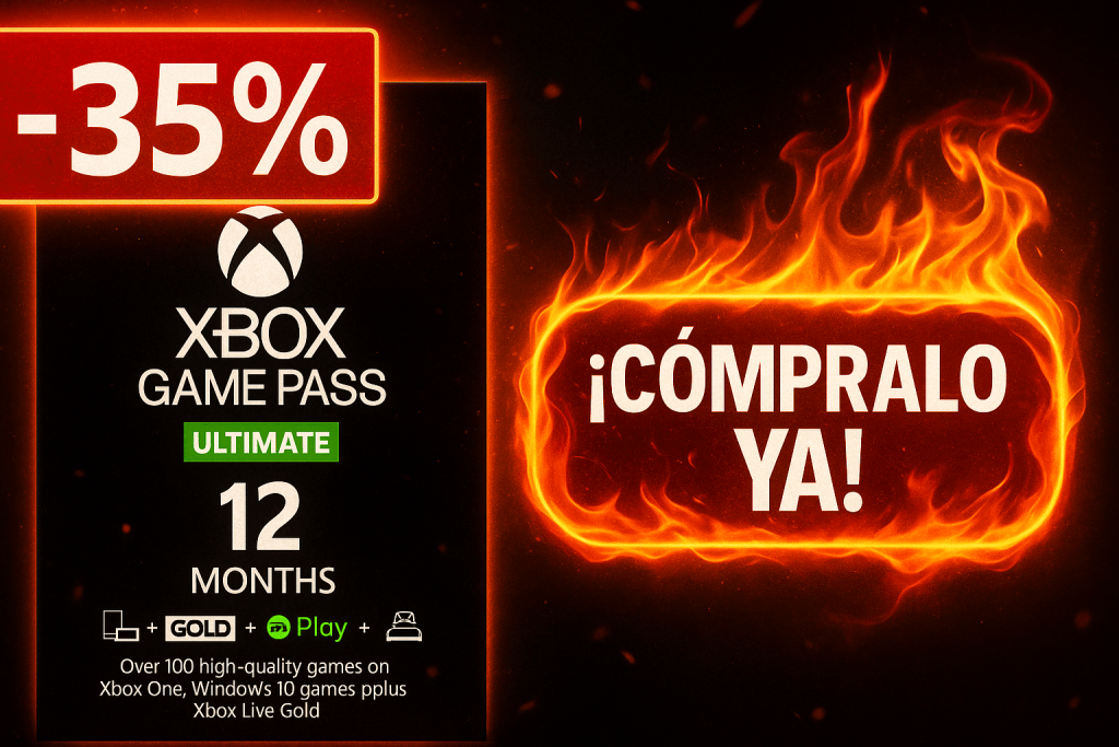 España y México: Suscripciones a Xbox Game Pass Ultimate con un 35% de descuento sin VPN