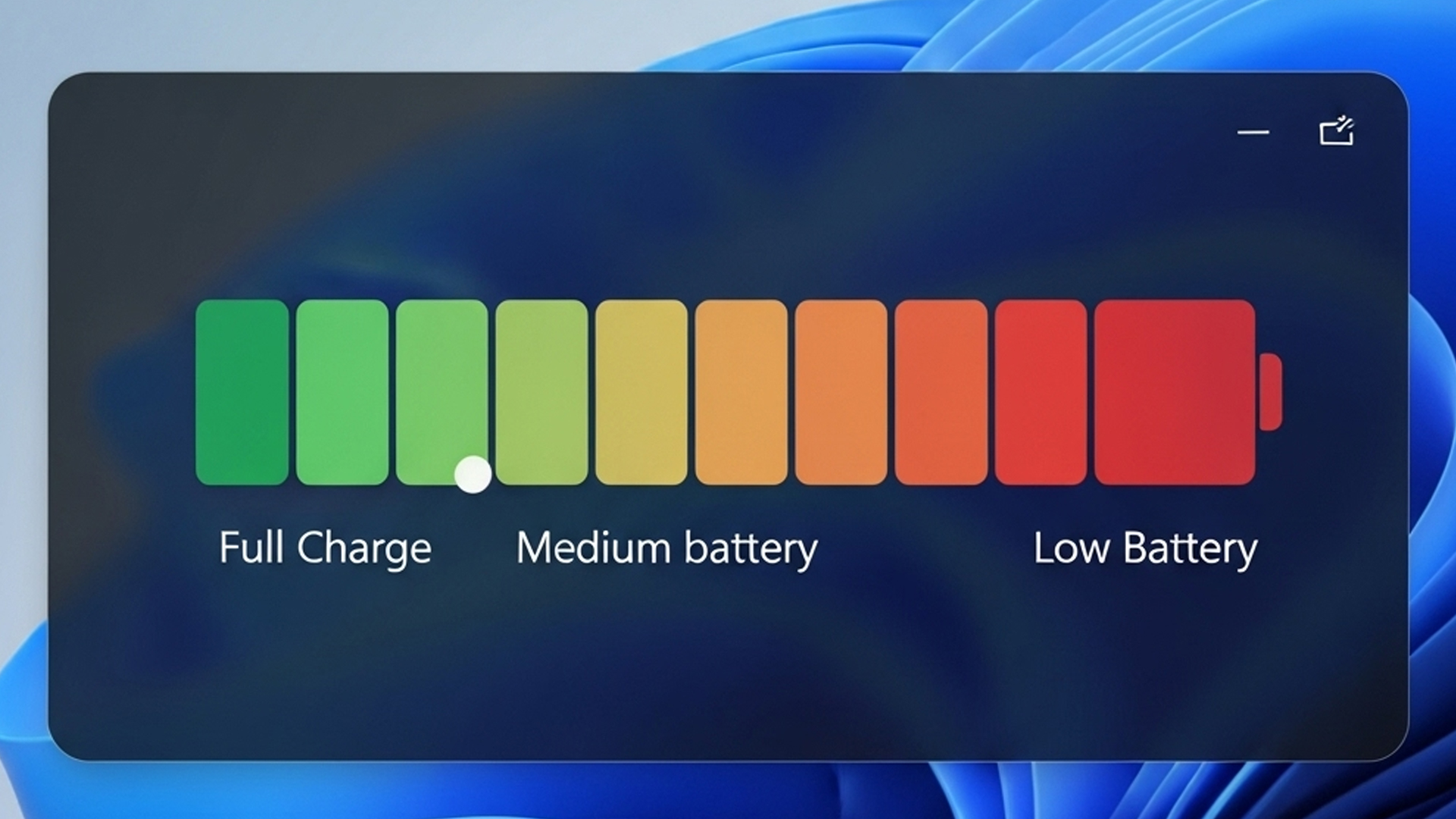 Windows 11 has a new battery indicator with colors and more novelties