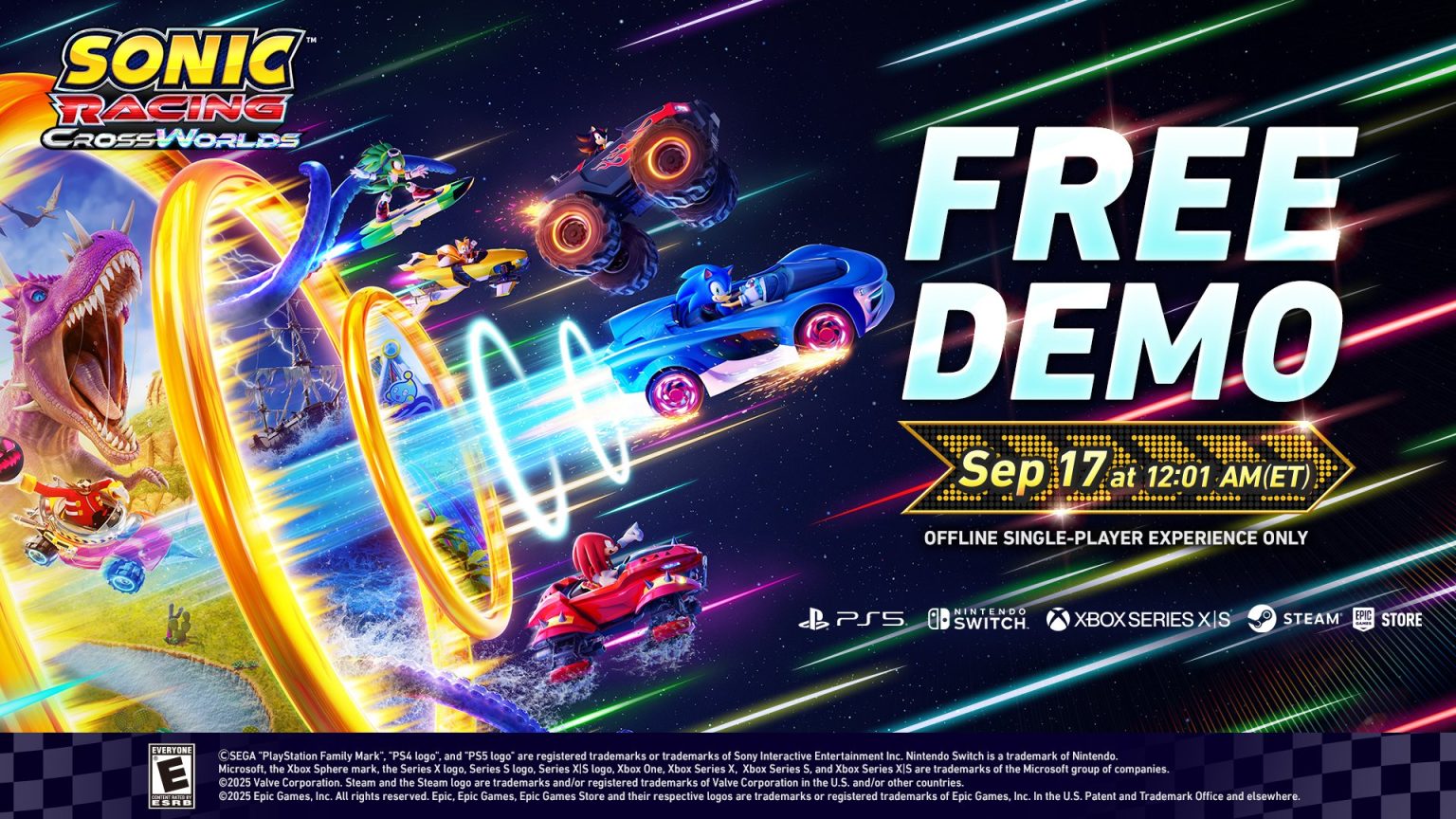 Atencion Hoy Llega La Demo De Sonic Racing Crossworlds Y Se Acerca A Su Inminente Lanzamiento