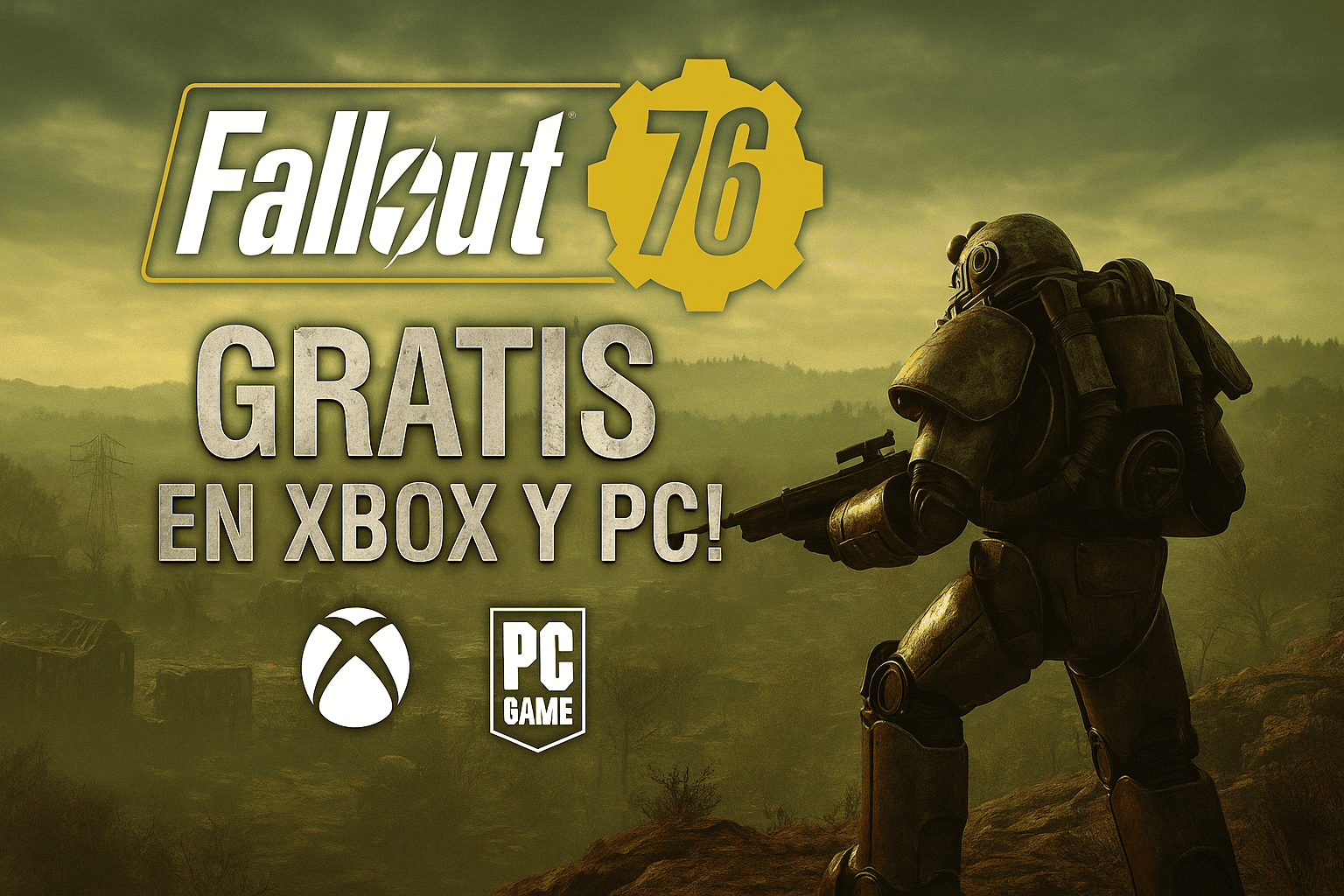 Get a free Fallout 76 key for Xbox Series and PC