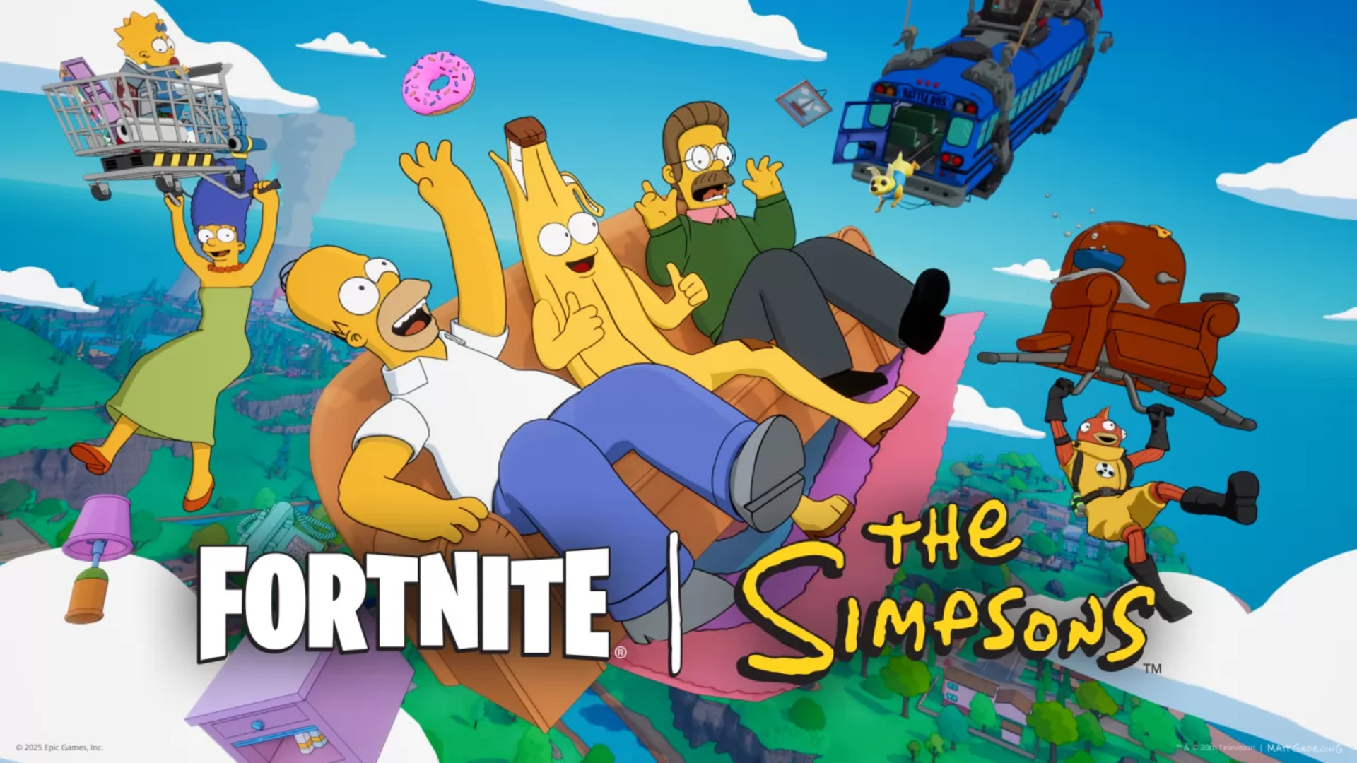 Fortnite: how to unlock all the free rewards of The Simpsons event