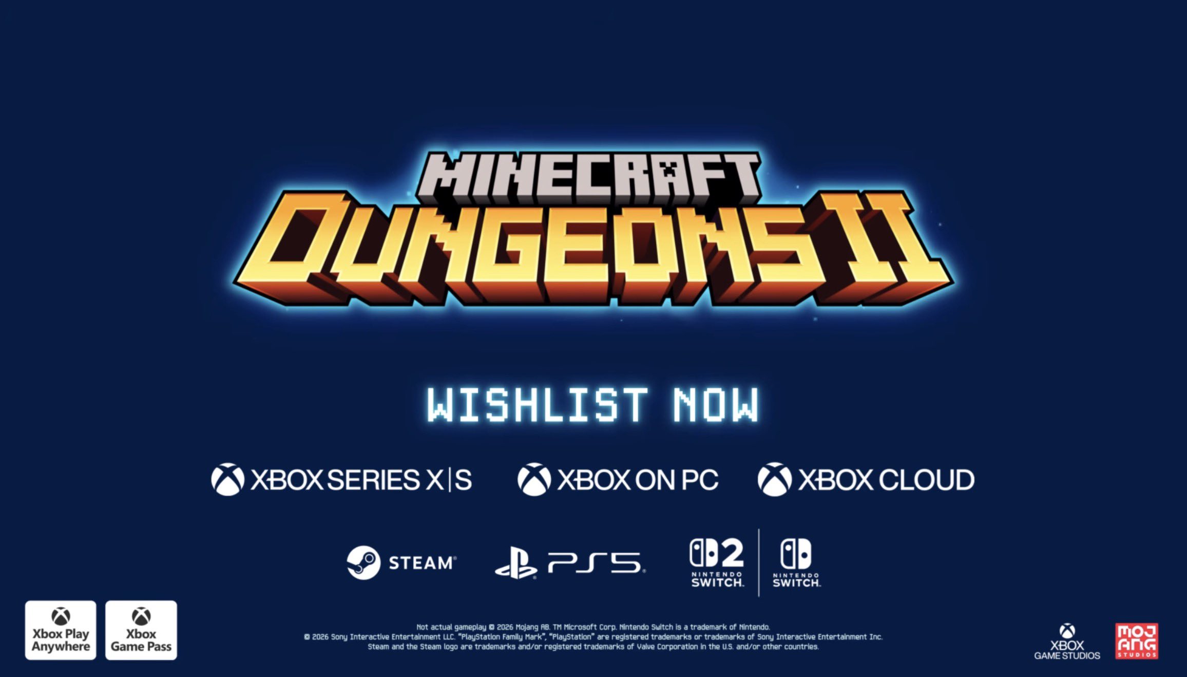 Minecraft Dungeons II is now official and will arrive in autumn 2026 on Xbox