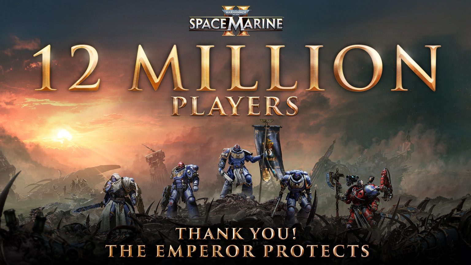 Warhammer 40000: Space Marine 2 - 12 million players - 12 million players