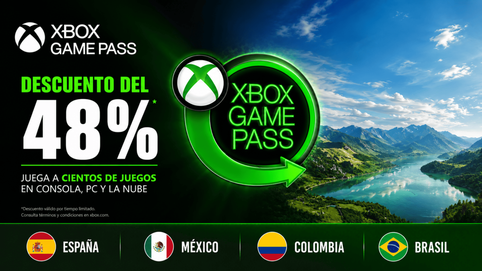 España, México, Colombia, Brasil: Aprovecha para renovar Xbox Game Pass Ultimate con hasta un 48 % de descuento Espana Mexico Colombia Brasil Aprovecha Para Renovar Xbox Game Pass Ultimate Con Hasta Un 48 De Descuento
