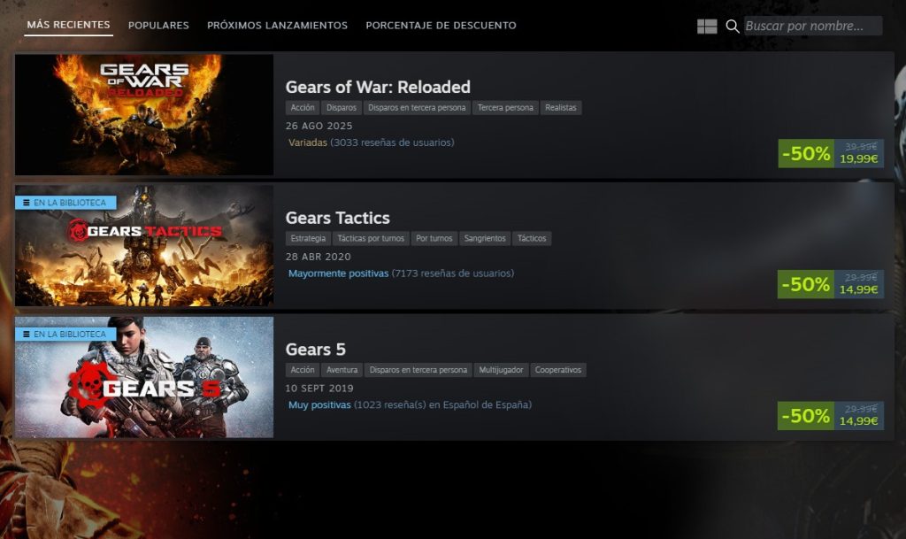 Gears Of War Rebaja Sus Juegos Publicados En Steam Como Preparacion Para E Day
